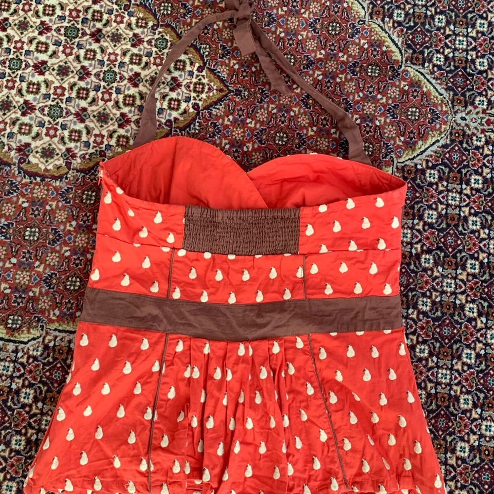 Anthropologie Odille Bartlett Pear halter top. - Picture 5 of 5